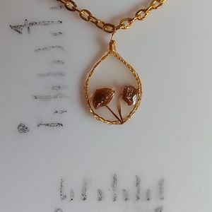 Mushroom necklace, amulet